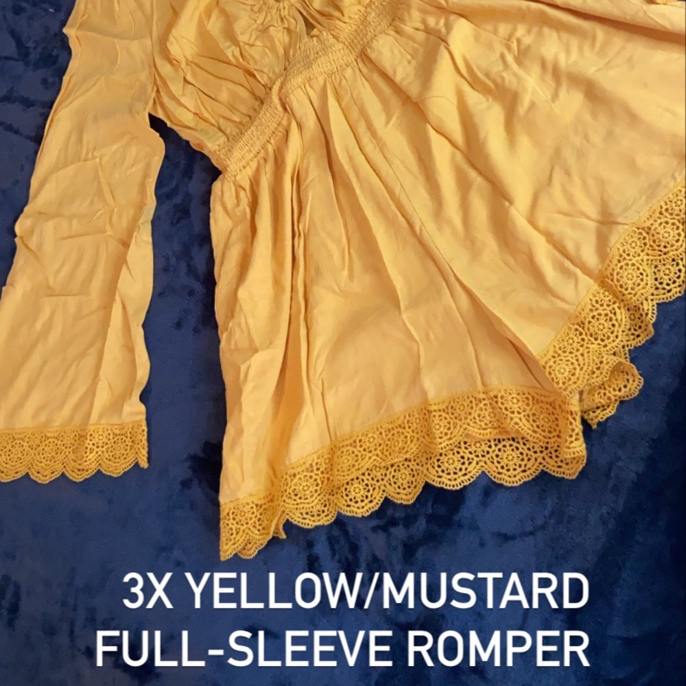 Yellow/Mustard size 3x romper